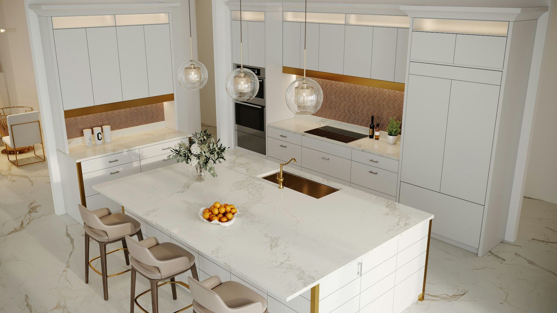 Immaculate modern kitchen prepared for a new tenant